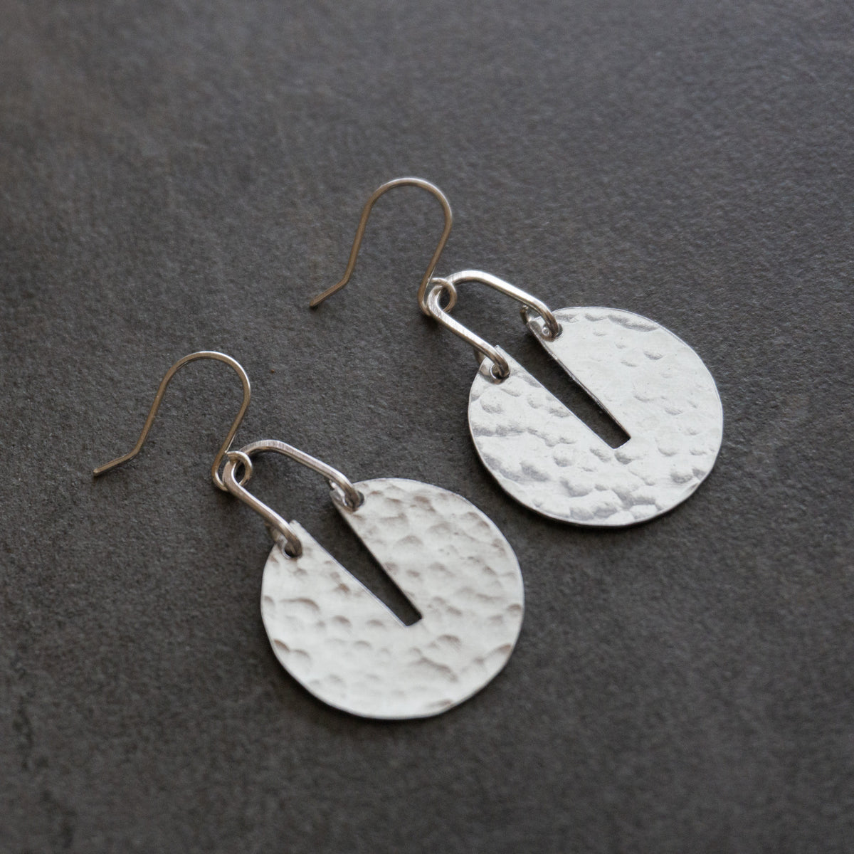 Kinetic Aluminum Sundial Earrings