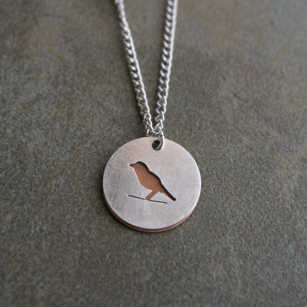 Cutout Sparrow Necklace