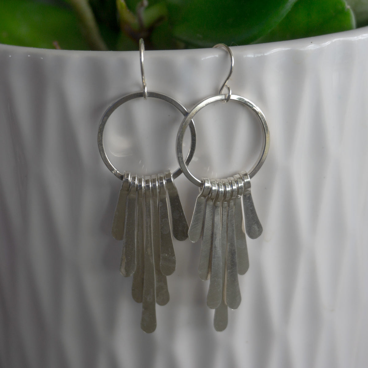 Kinetic Fringe Fan Earrings - Small / Medium