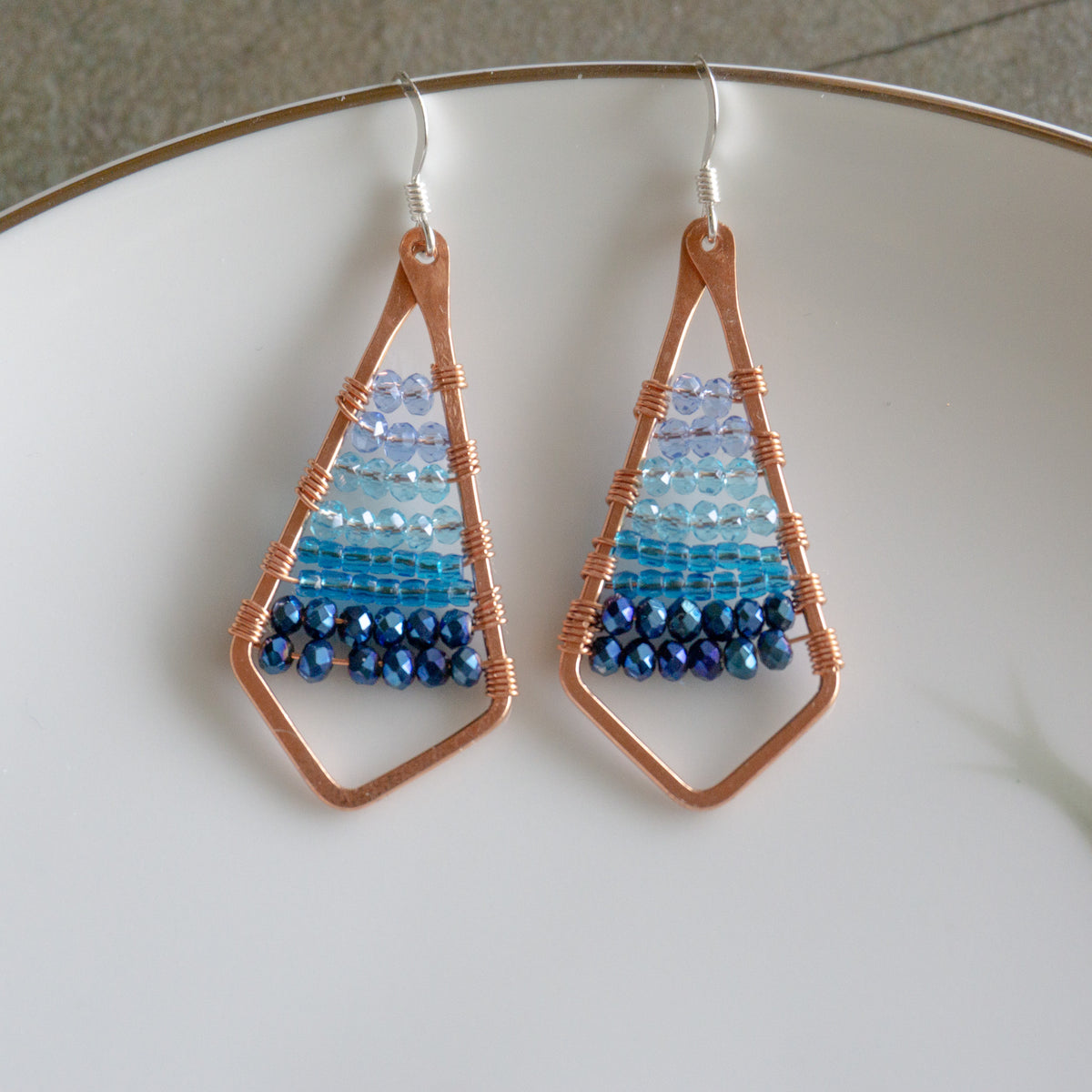 Ombre Earrings - Turquoise
