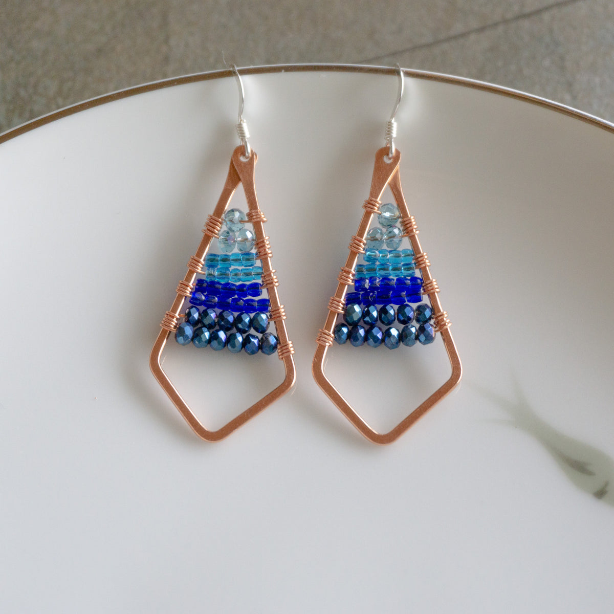 Ombre Earrings - Turquoise